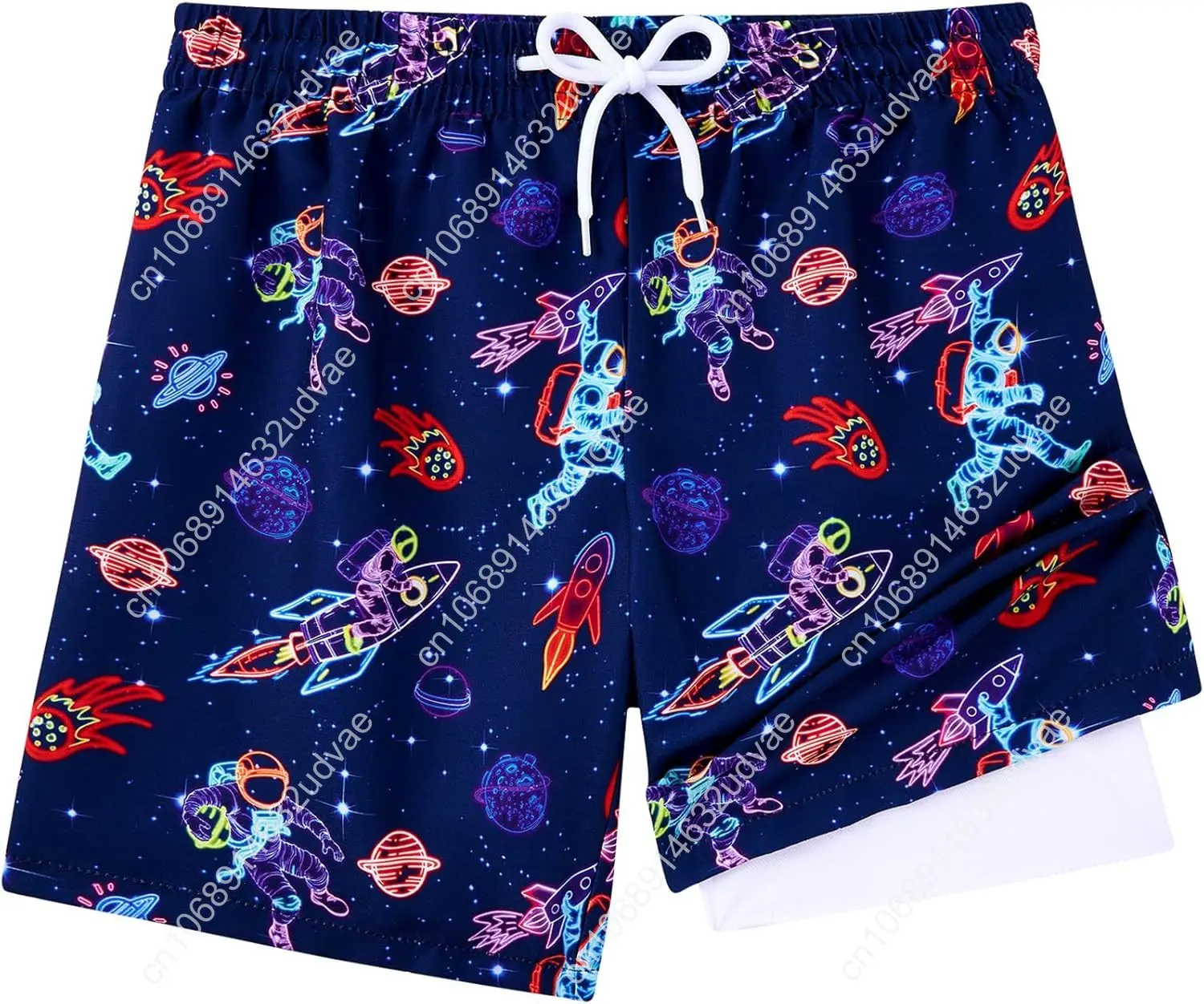 Swim Trunk Quick Dry - Little Boys Swim Trunks with Boxer